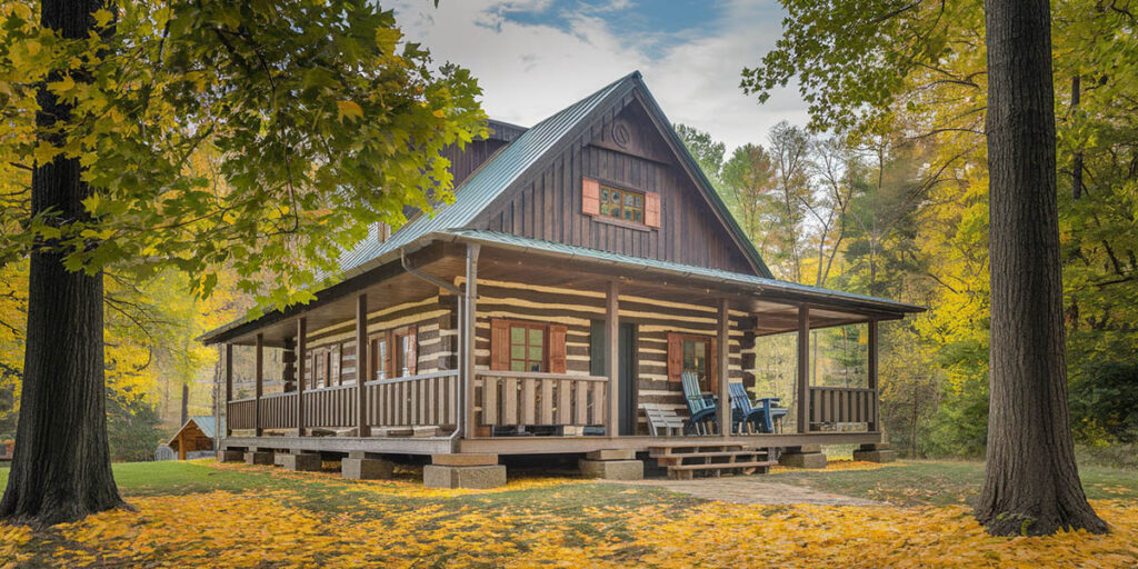 Traditional log cabin